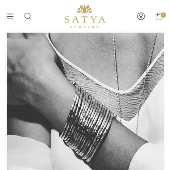 NEW Satya Sterling Silver Large Bangle Bracelet Cuff “Something Special” $349 - Picture 7 of 16